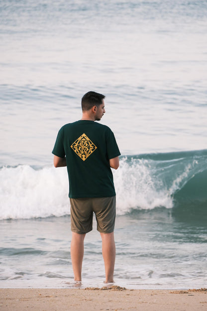 T-shirt “Dark Matter” – Green/Yelloww